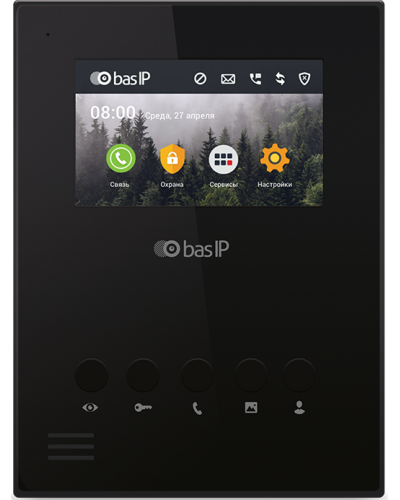 AU-04LA (AU-04L) BLACK. Монитор IP-домофона. BAS-IP в Каменске-Уральском