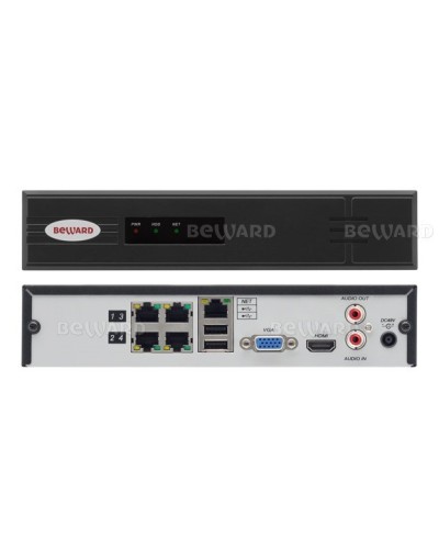 BK0104H2-P4. IP-видеорегистратор 4-канальный. Beward в Каменске-Уральском