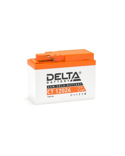 Delta CT 12026. Аккумулятор герметичный свинцово-кислотный стартерный. Delta в Каменске-Уральском