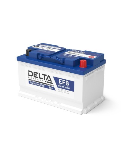Delta START MASTER EFB 1285 (85 Ah). Аккумулятор автомобильный герметичный свинцово-кислотный. Delta в Каменске-Уральском