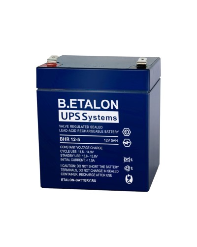 B.ETALON BHR 12-5. Аккумулятор герметичный свинцово-кислотный. ETALON в Каменске-Уральском