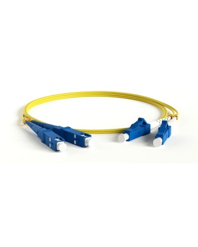 FC-D2-9-LC/UR-SC/UR-H-0.5M-LSZH-YL. Патч-корд волоконно-оптический одномодовый. Hyperline в Каменске-Уральском