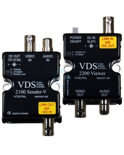 VDS 2100/2200. Удлинитель видео-, аудиосигнала, напряжения питания по коаксиальному кабелю. SC&T в Каменске-Уральском