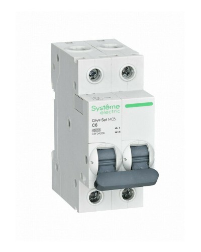 City9 Set 2P 6А 4.5kA С (C9F34206). Автоматический выключатель. Systeme Electric в Каменске-Уральском
