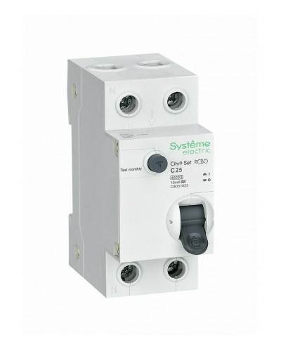 City9 Set 1P+N С 25А 4.5kA 10мА A 230В (C9D51625). Автоматический выключатель дифференциального тока. Systeme Electric в Каменске-Уральском