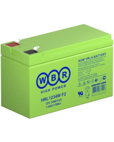 WBR HRL1234W F2. Аккумулятор герметичный свинцово-кислотный. WBR в Каменске-Уральском