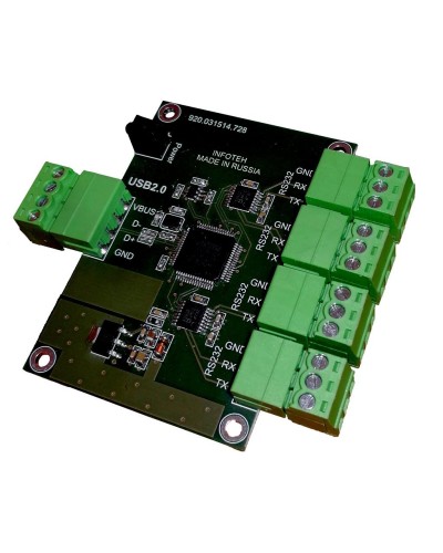 AVT-USB/4RS232. Промышленный преобразователь USB в RS-232. Инфотех в Каменске-Уральском